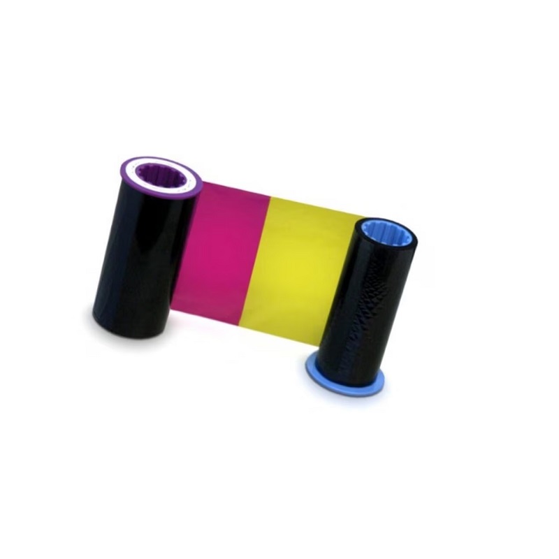 Picture of Zebra series 8/9 ZXP 4-color ribbon/dye film (YMCK) 625 print. Zebra 800012-445. ZEB-800012-445